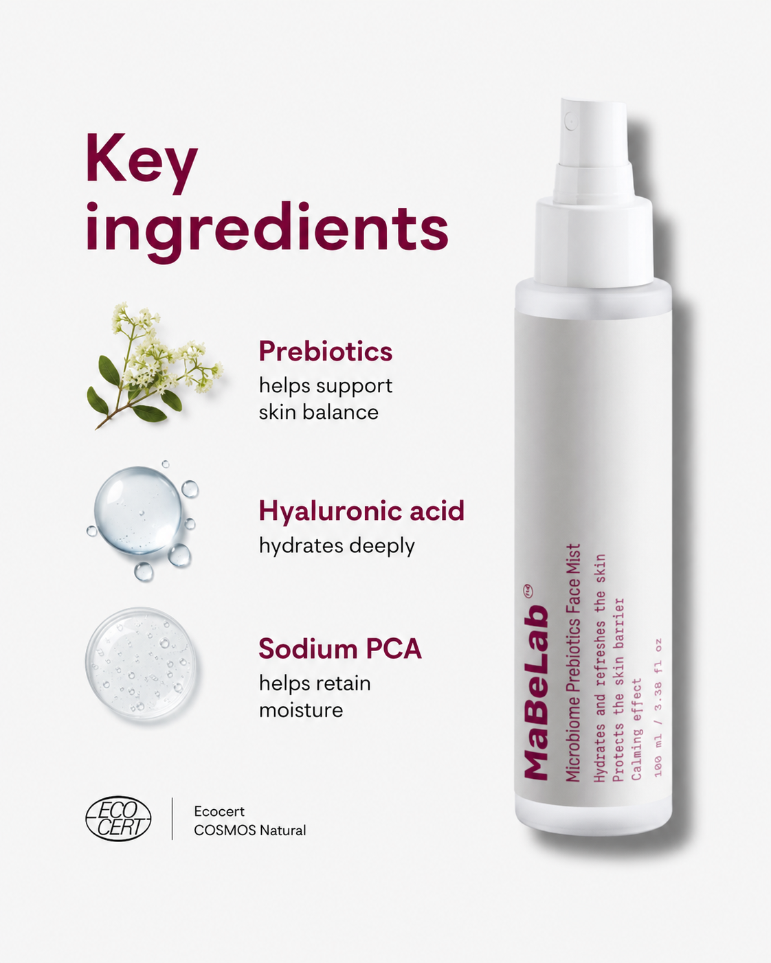 Microbiome Prebiotics Face Mist