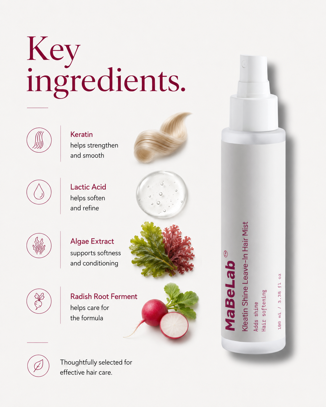 Anti-Frizz Keratin Shine Hair Mist