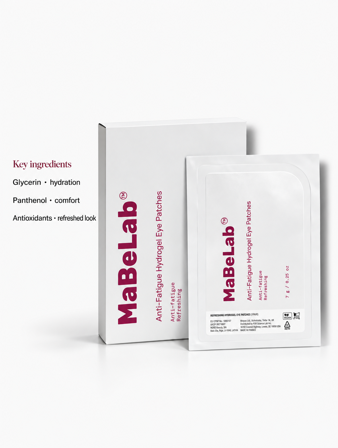 Anti-Fatigue Hydrogel Eye Patches